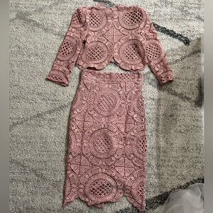 Two piece skirt set